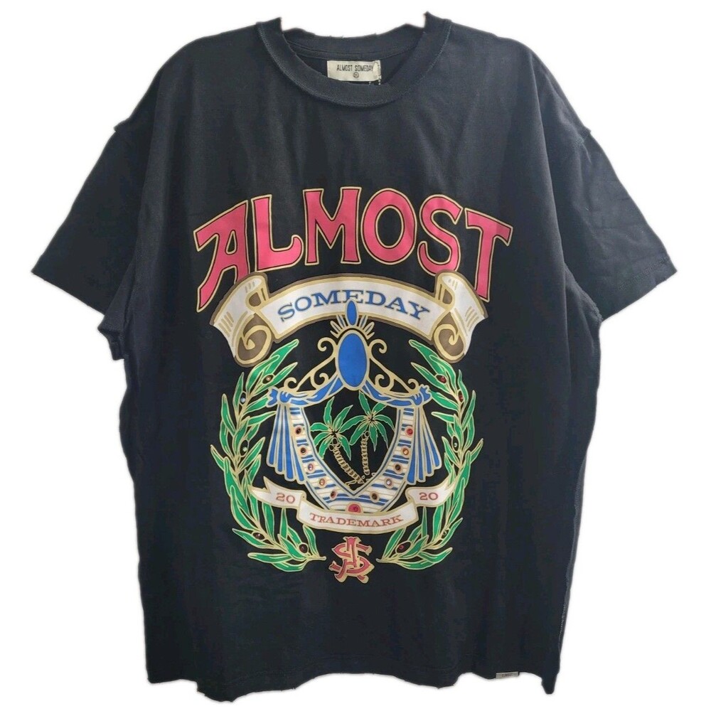 Almost Someday Royale T Shirt Mens 2XL Black Graphic Heavyweight Streetwear